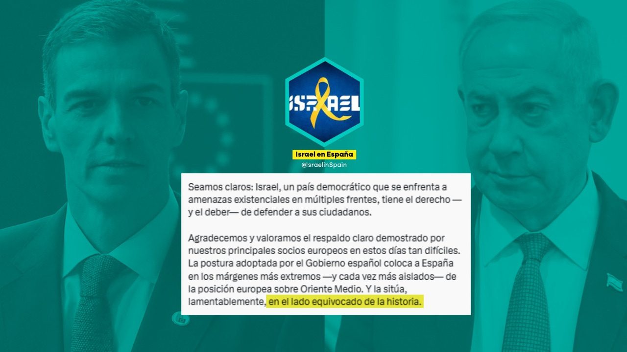 Israel califica de «lamentables» las palabras de Sánchez y acusa al Gobierno de estar «en el lado equivocado de la historia»