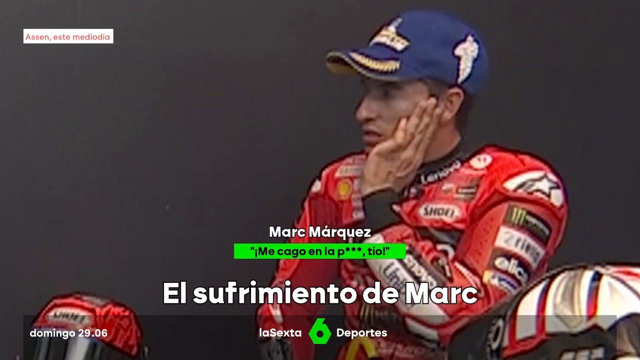 El terrible sufrimiento de Marc Márquez viendo la caída de su hermano Álex en Assen: «¡Hos** p***!»
