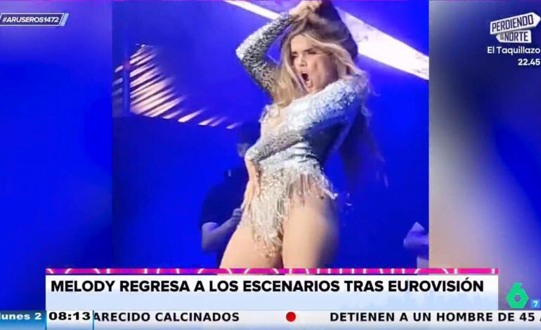 Melody reaparece sobre los escenarios cantando ‘Esa diva’ y ‘Los gorilas’: «Han sido días duros»