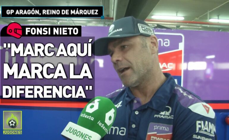 ¿Por qué es tan superior Marc Márquez en Aragón? Responden Crivillé y Fonsi Nieto