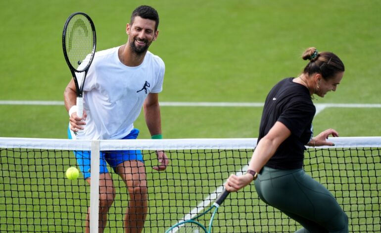 ¡Exhibición de puntería con una lata en Wimbledon!