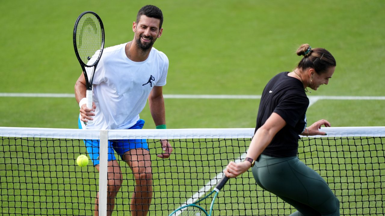 ¡Exhibición de puntería con una lata en Wimbledon!