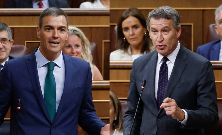 Sánchez defiende a «los fiscales que persiguen delincuentes» ante un Feijóo que le ve «encerrado en el búnker de los autócratas»
