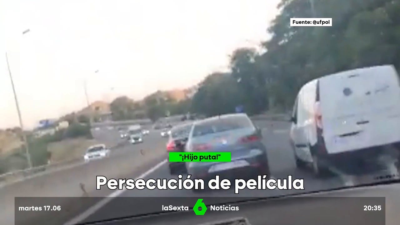 Persecución de película de la Policía a dos ladrones: "¡Dejen de comunicar! ¡Se sale!"