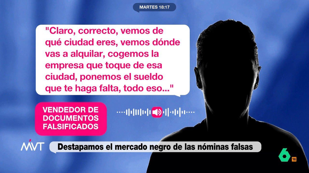 Más Vale Tarde destapa el mercado negro de nóminas falsas para facilitar el alquiler