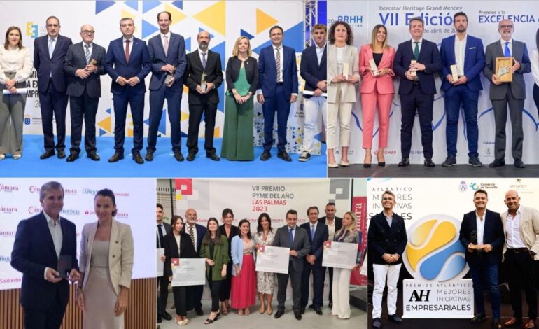 Canarias impulsa su tejido empresarial con tres premios de referencia que reconocen la excelencia e innovación