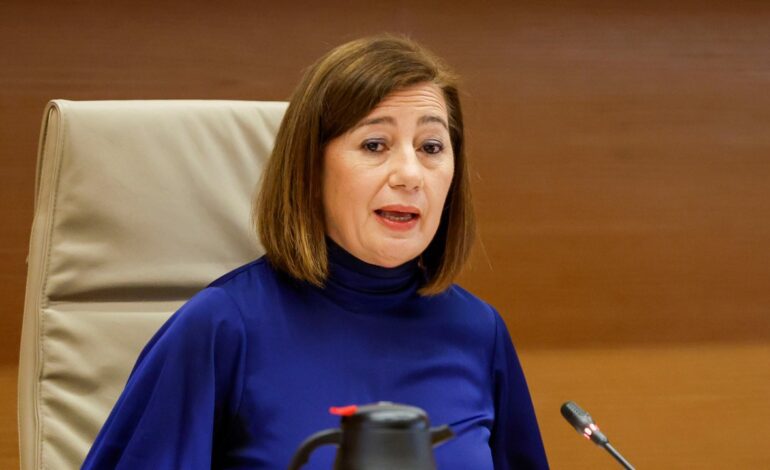 Armengol admite que participó en una reunión como presidenta de Baleares donde estaba Víctor de Aldama