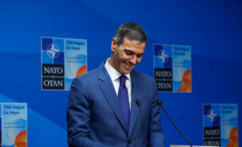 Sánchez afirma que «España va a cumplir con las capacidades acordadas» en la OTAN y defiende que el 2,1% del PIB es «suficiente»