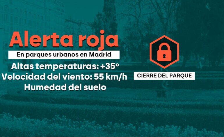 ¿Por qué cierran el Retiro y otros parques de Madrid cuando hay una ola de calor? 