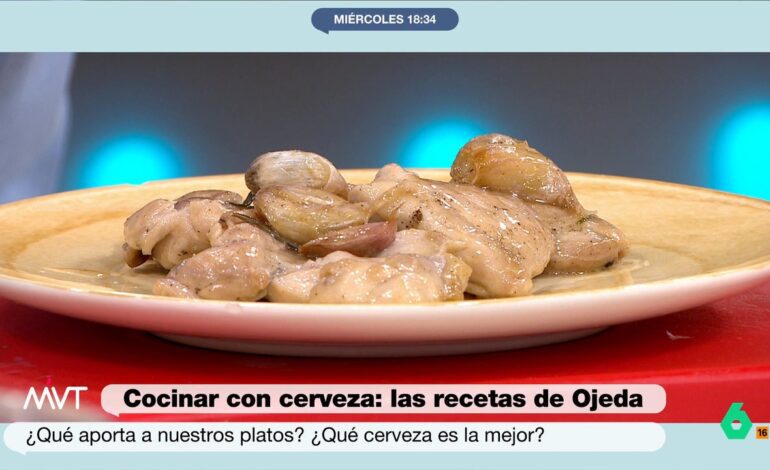La receta más sabrosa de pollo al ajillo con cerveza y romero del nutricionista Pablo Ojeda