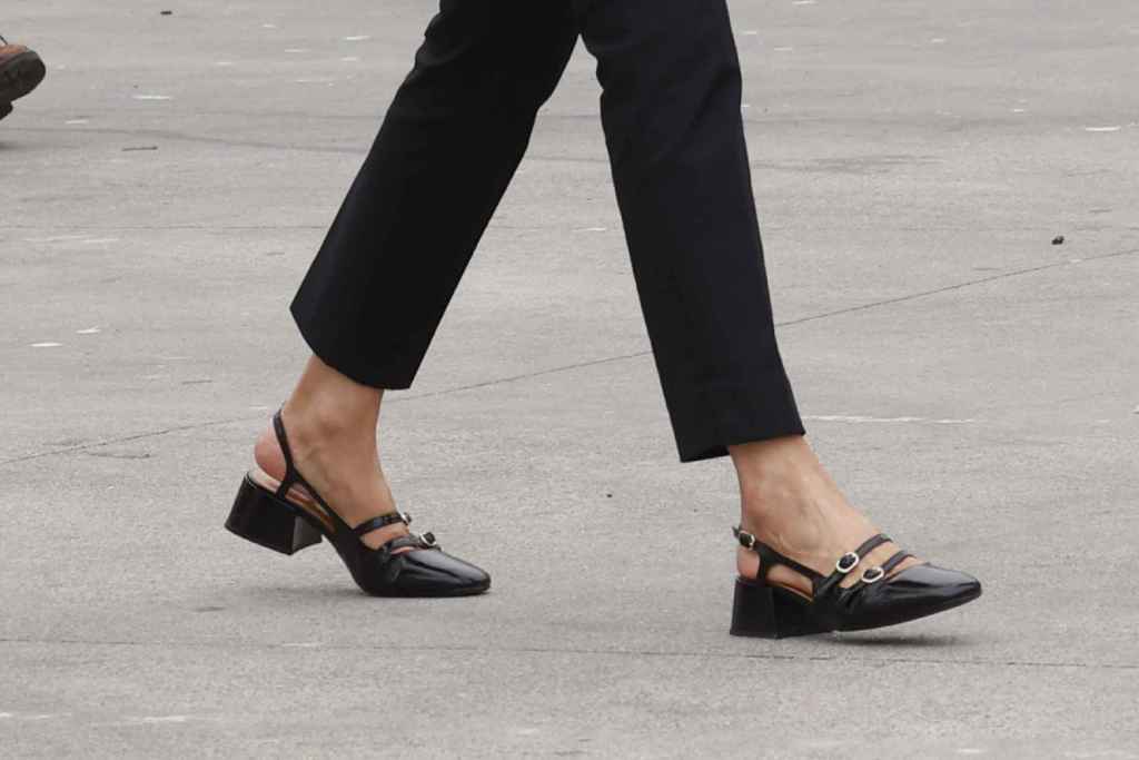 Detalles de los zapatos de Queen Letizia en su último look