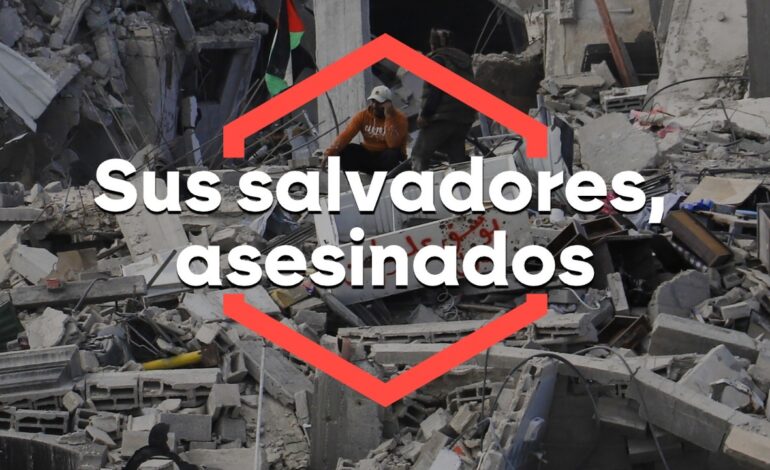 Israel mata a los dos salvadores de la niña envuelta en llamas de Gaza tras bombardear una ambulancia
