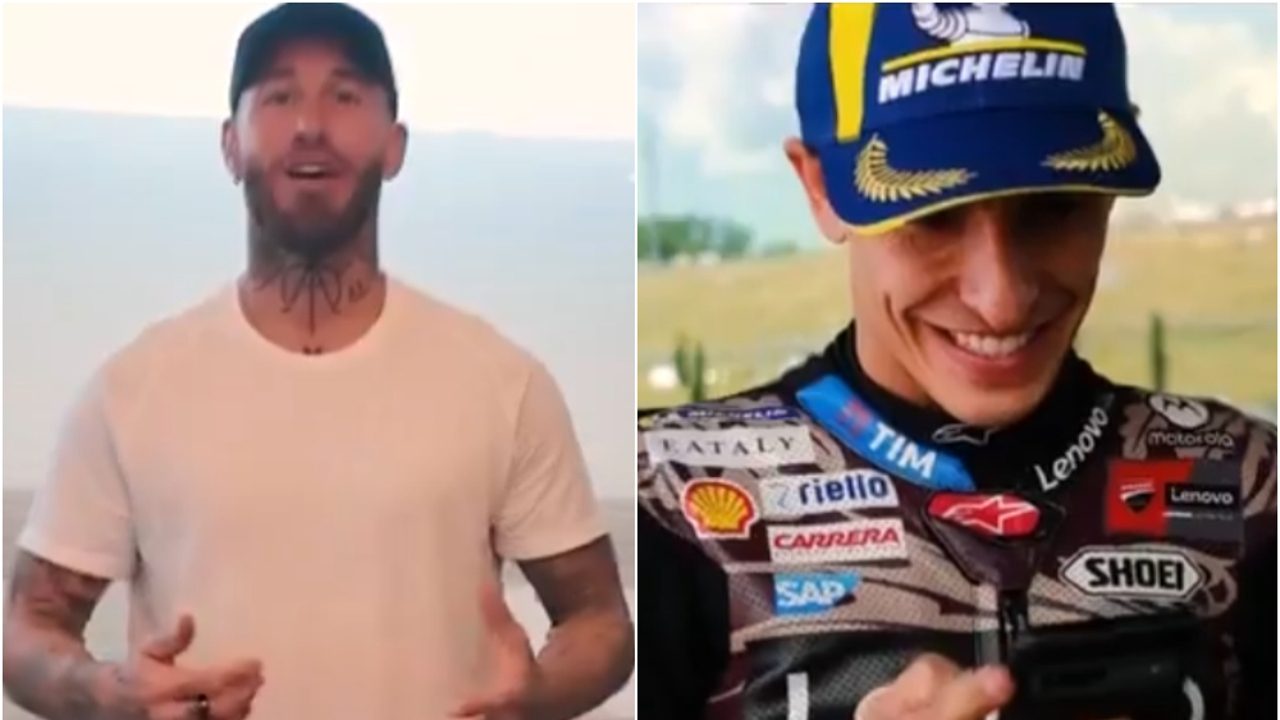 El regalo de Sergio Ramos a Marc Márquez por su victoria 93 en Mugello: "Espero que te dé suerte"