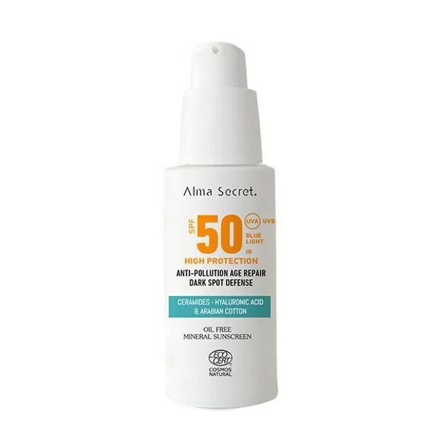 Mineral SPF50 de la cara anti-Policía de Alma Secret