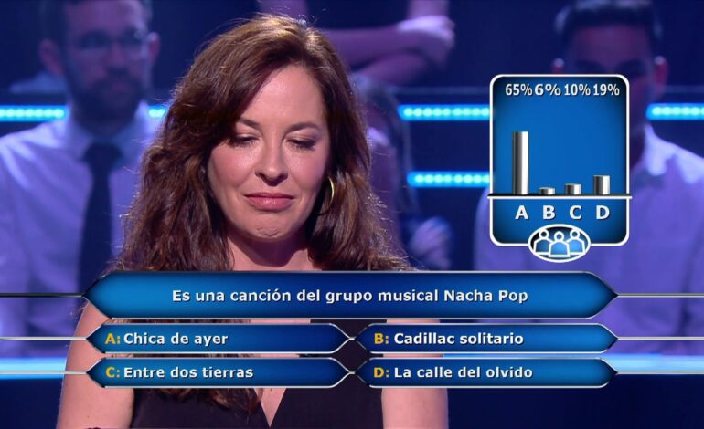 Mamen Mendizábal confía en el público ante sus dudas en ¿Quién quiere ser millonario?