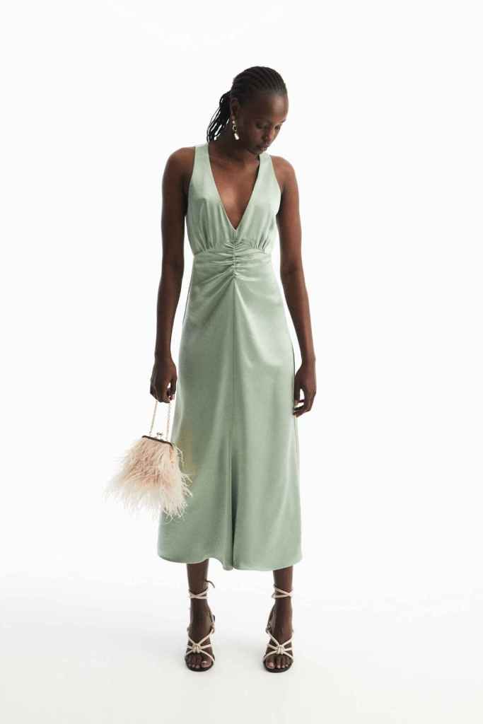 Vestido de satén satinado de ventas de verano de Sfera