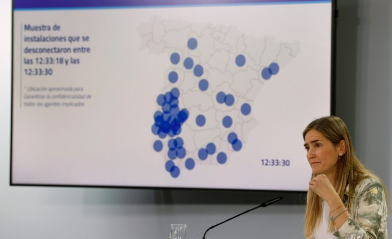 El Gobierno achaca a la falta de absorción de la tensión de algunas centrales el apagón del 28 de abril