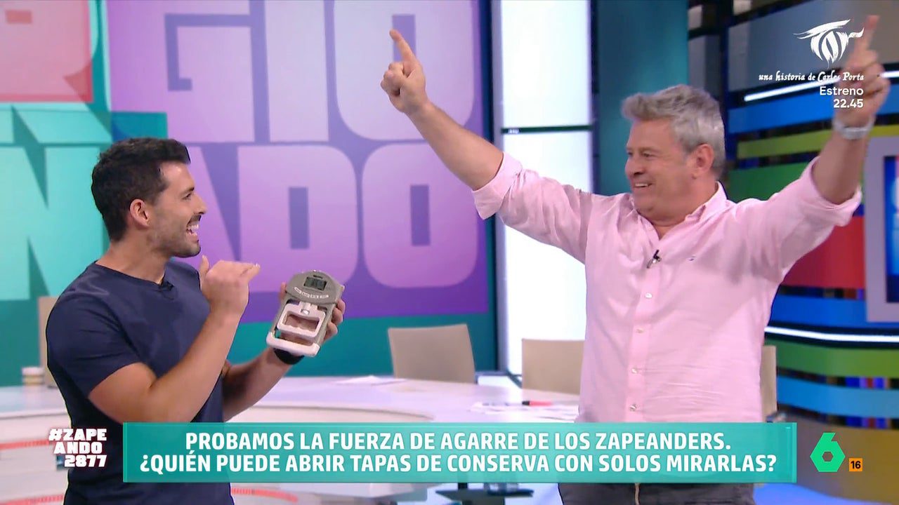 Sergio Peinado pone a prueba el estado físico de los zapeadores: «Soy un toro»