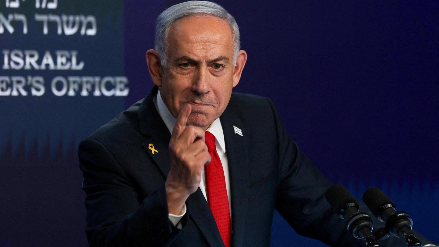 Netanyahu insiste en eliminar a Hamás en Gaza en sus primeras declaraciones tras el anuncio de Trump de un alto el fuego