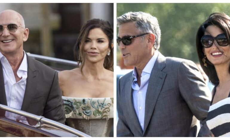 las dos bodas dispares que han colapsado Venecia