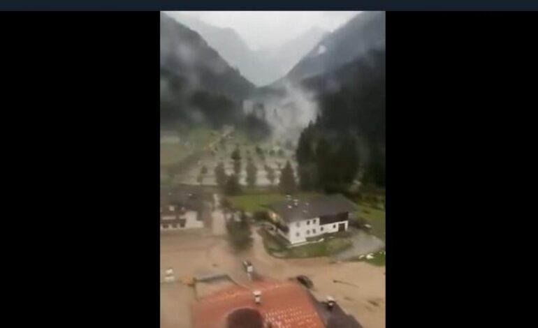 Más de 100 personas atrapadas en los Alpes por deslizamientos de tierra tras una fuerte tormenta en plena ola de calor
