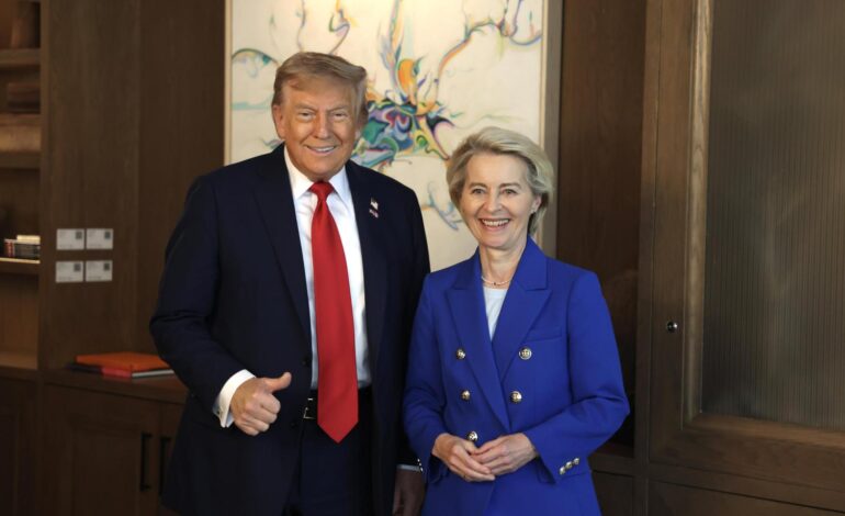 La UE no logra cerrar el acuerdo comercial con Trump a 5 días del fin de la tregua arancelaria