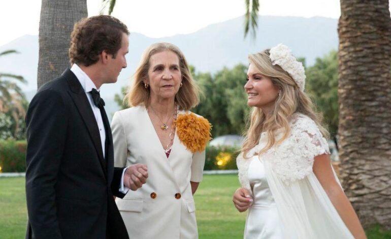 Las imágenes exclusivas de la boda de Luis Astolfi Jr. y Cristina Serrano con la infanta Elena como testigo