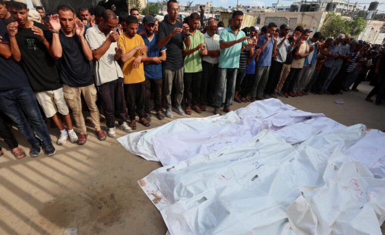 Al menos 24 palestinos muertos en un tiroteo junto a un punto de reparto de ayuda en Gaza en la ciudad sureña de Rafah