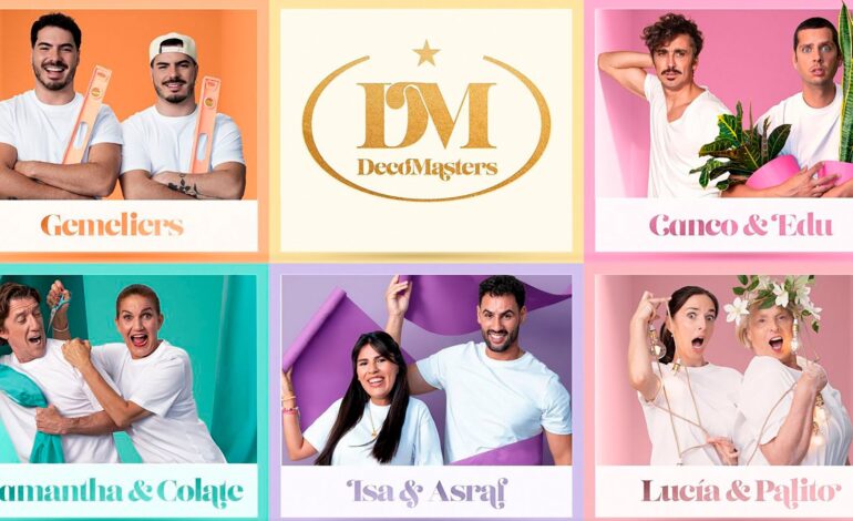 ‘DecoMasters’: arranca la gran competición de celebridades para coronarse en el mundo de la decoración
