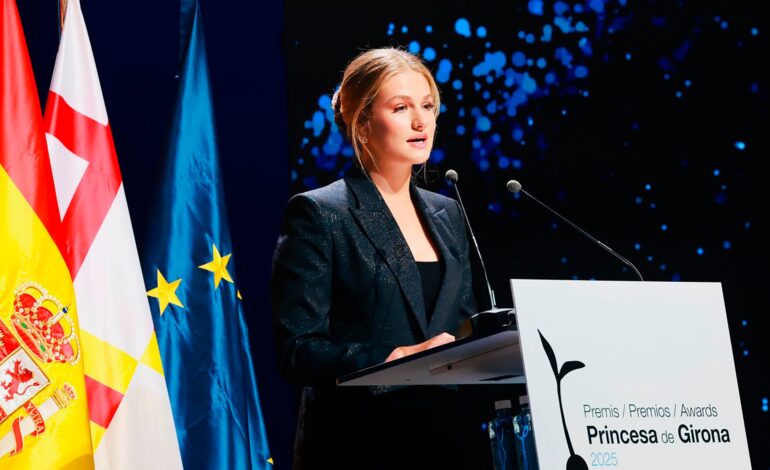 El discurso de la Princesa Leonor en los Premios Princesa de Girona 2025: su lectura de verano y la importancia del propósito