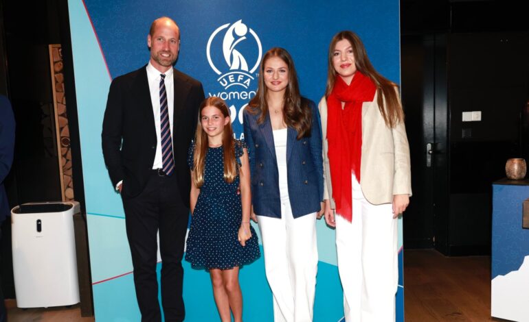 El agridulce encuentro de la Princesa Leonor y la Infanta Sofía con el Príncipe Guillermo y la Princesa Charlotte