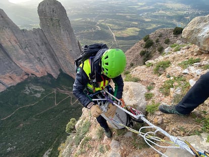 Grupo de rescate e intervención de montaña (Greim) de la Guardia Civil a Huesca (Aragón).
