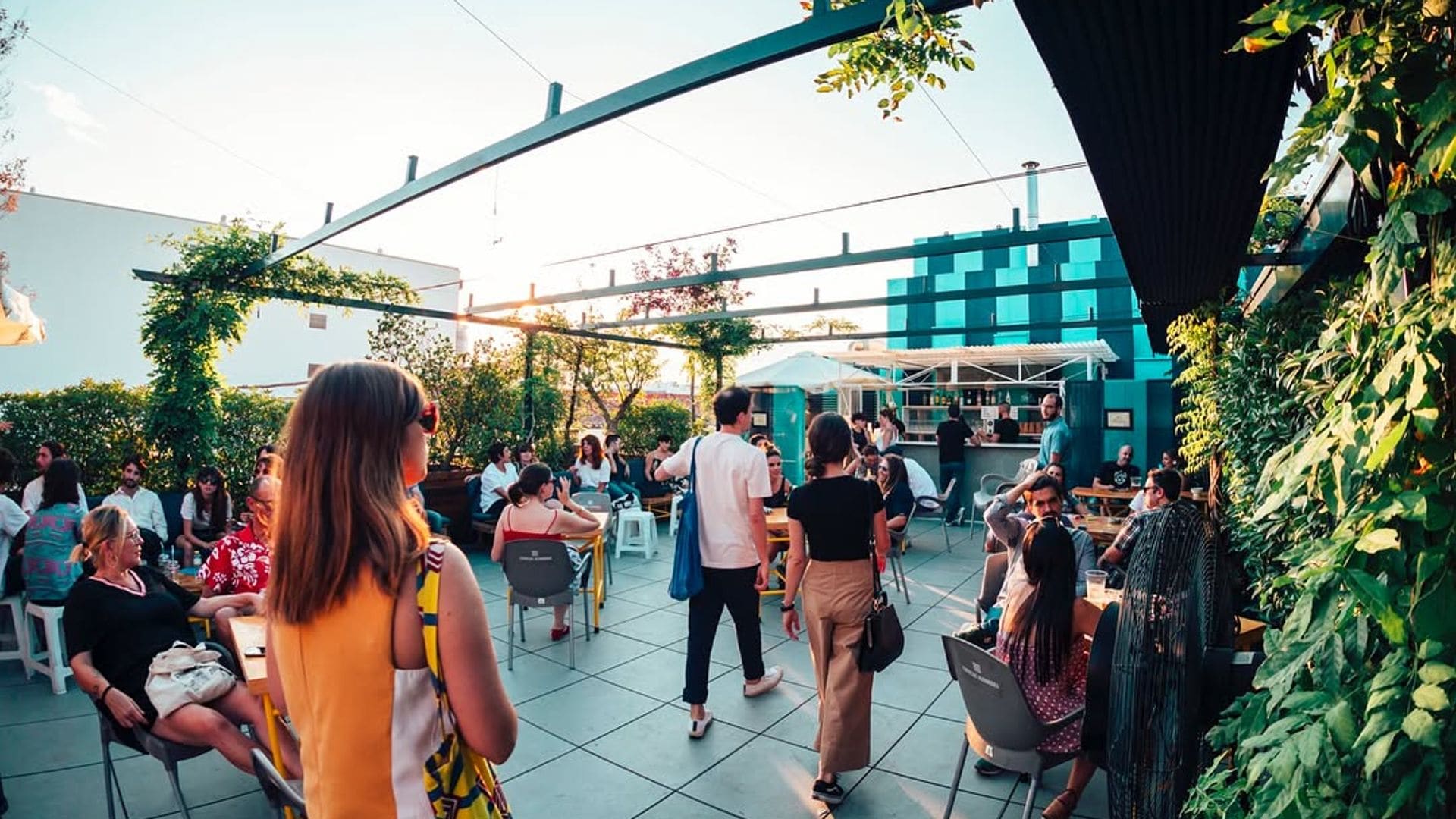 Terraza magnética en la casa en Madrid