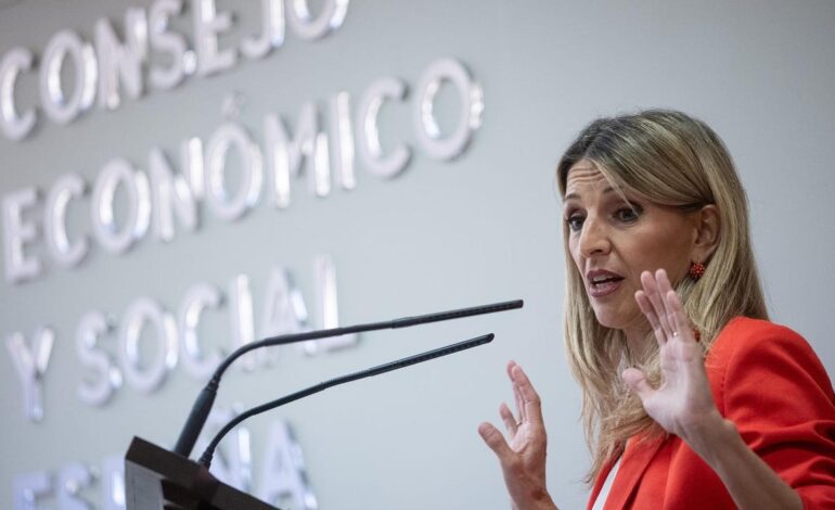 Yolanda Díaz da un vocal a Pimec en la Comisión Nacional de Convenios