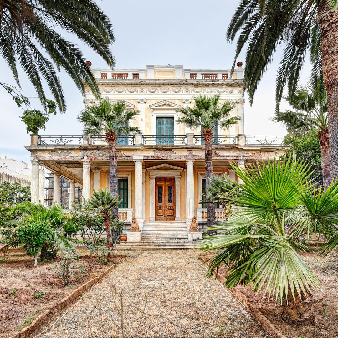 Casa tradicional en la isla de Spetsses, Grecia