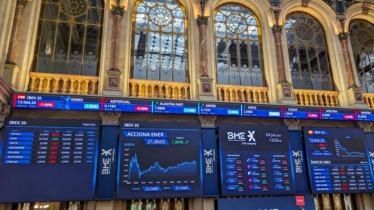 El Ibex cede ante la incertidumbre arancelaria