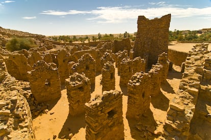 Las ruinas de la antigua ciudad de Oadane.