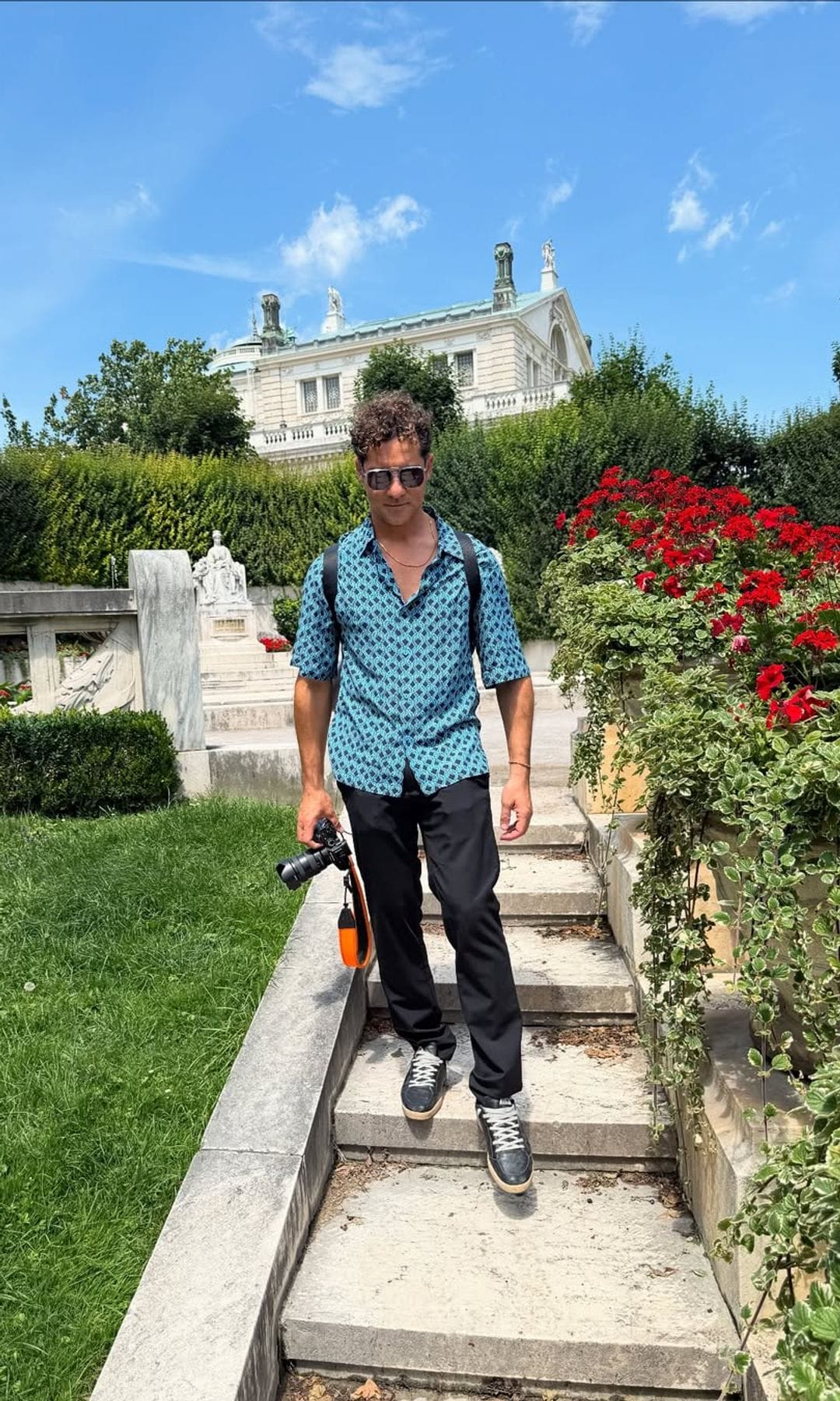 David Bisbal frente a Volksgarten de Vienne