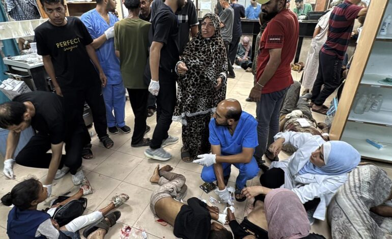 Al menos 10 muertos en un bombardeo israelí contra una escuela en el norte de Gaza