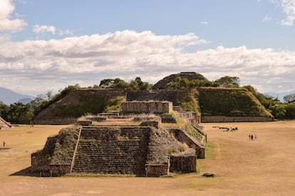 El área arqueológica de Monte Albán.