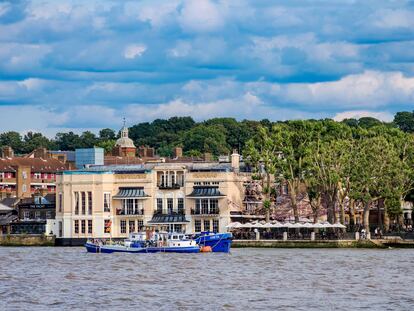 Trafalgar Tavern 'Pub' en el Distrito de Greenwich (Londres, Inglaterra).