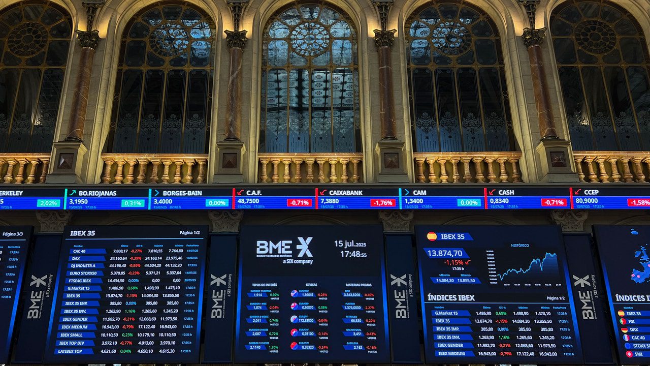 El Ibex 35 se desmarca de las bolsas europeas y cierra en positivo