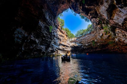 La cueva de Melissani, en Cefalonia.