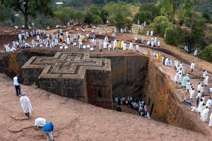 Las iglesias de Lalibela, en Etiopía.