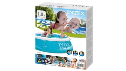 Esta piscina inflable Intex puede equipar una planta de tratamiento adicional.