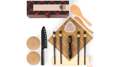 Este es uno de los mejores kits de hogar de sushi de una manera profesional