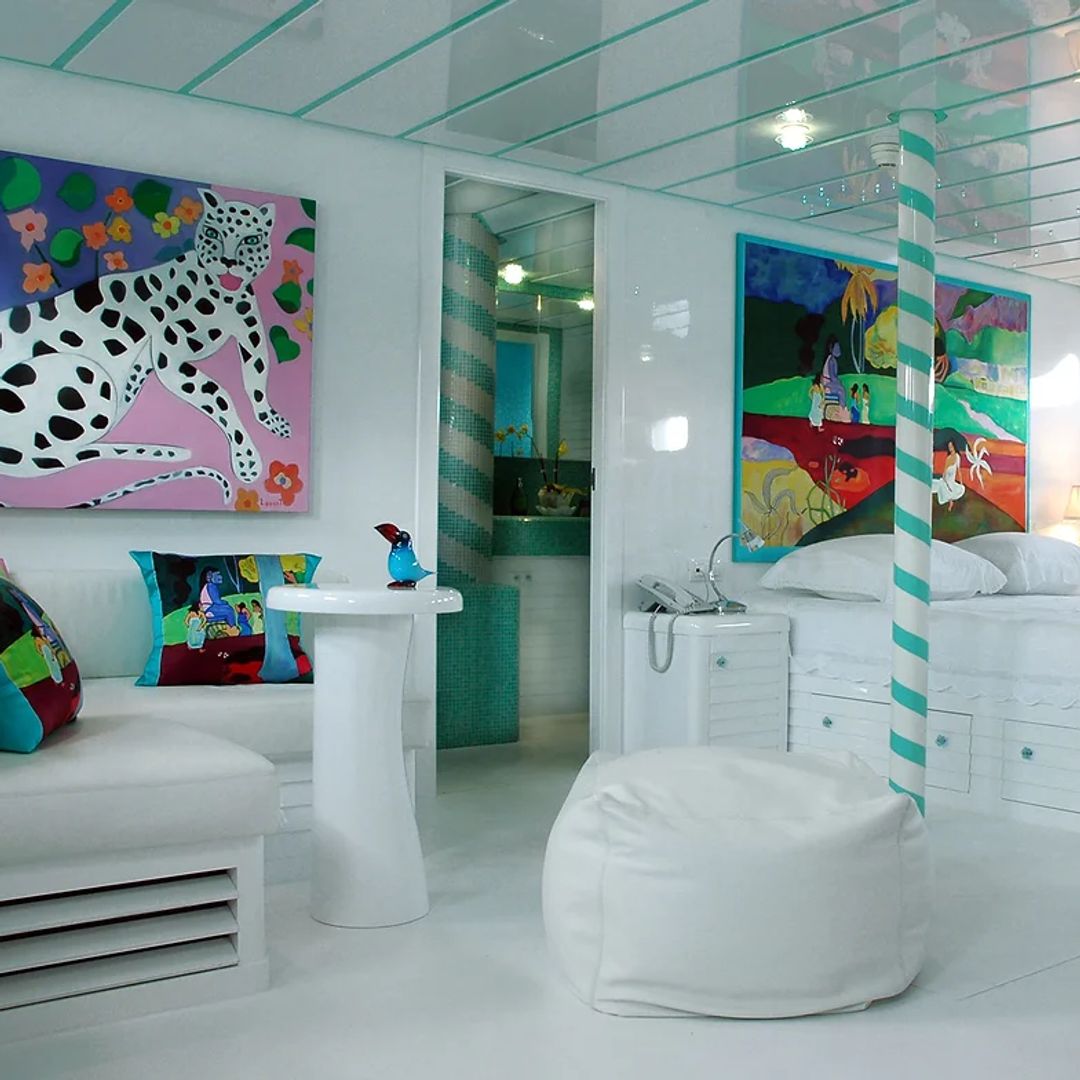 Cabina del Mata Mua, el barco de La Baronne Thyssen