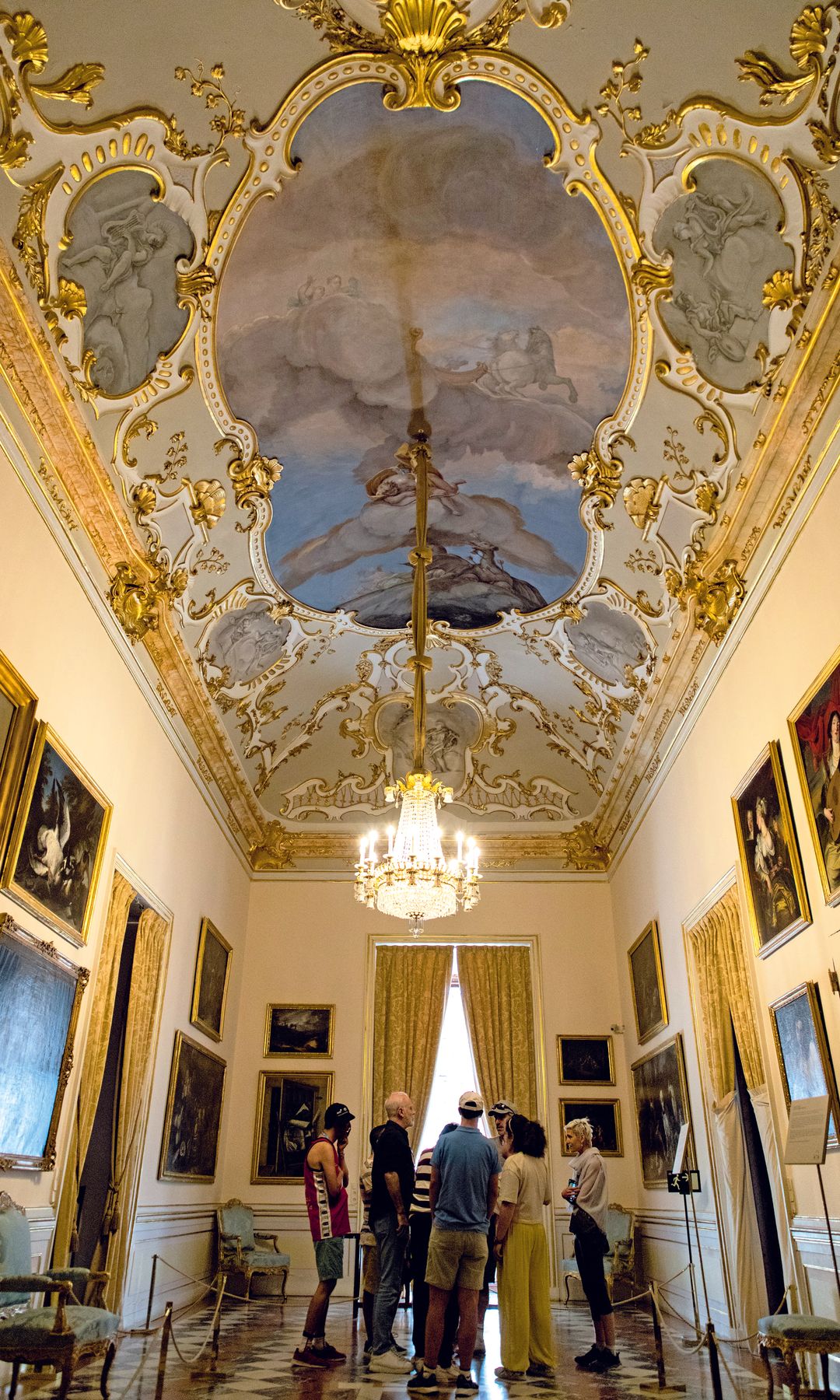 Interior de la Granja Palacio.