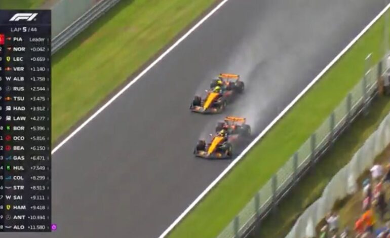 El increíble adelantamiento de Oscar Piastri a Lando Norris para ganar en Spa
