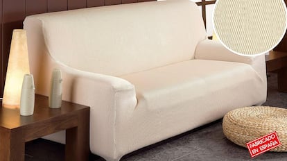 Case de sofá ajustable disponible en diferentes tamaños.